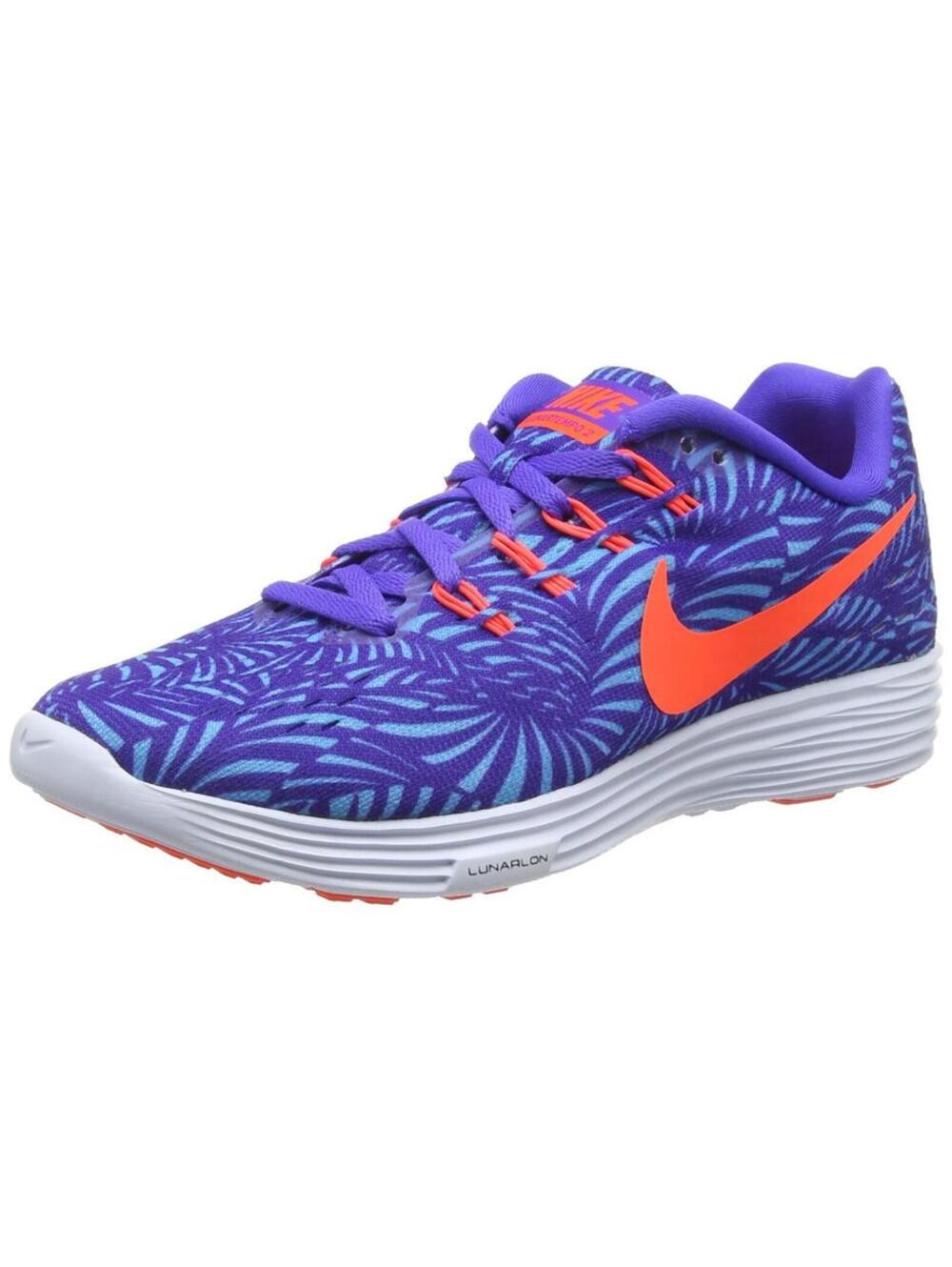 Nike Women Lunartempo 2 Print Sz 7.5 Persian Violet Crimson Blue 831419 500 NEW